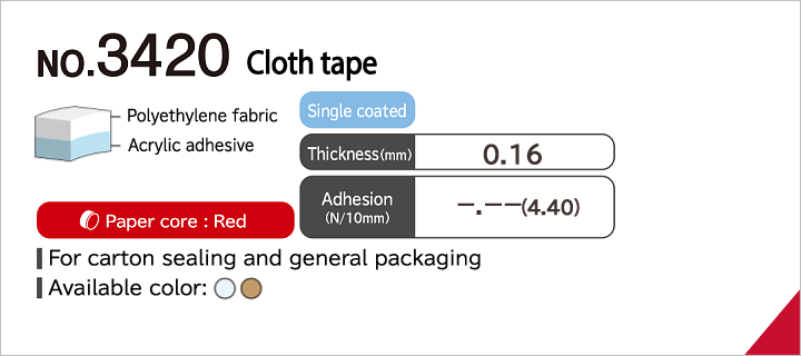 No.3420 Cloth tape