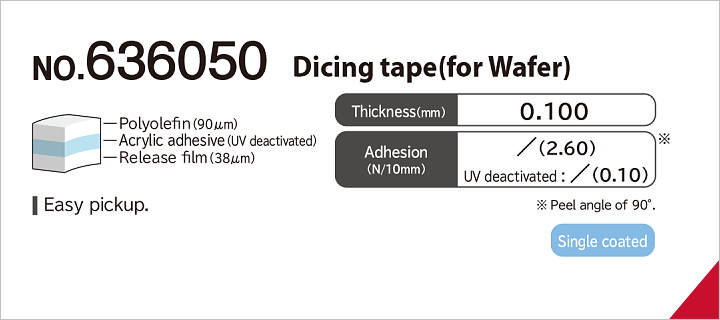 No.636050 Dicing tape (for Wafer)