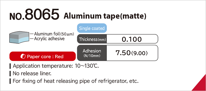 No.8065 Aluminum tape (matte)