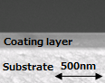 Coating layer Substrate 500nm