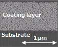 Coating layer Substrate 1μm
