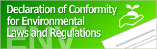 Declaration of Conformity for Environmental Laws and Regulations