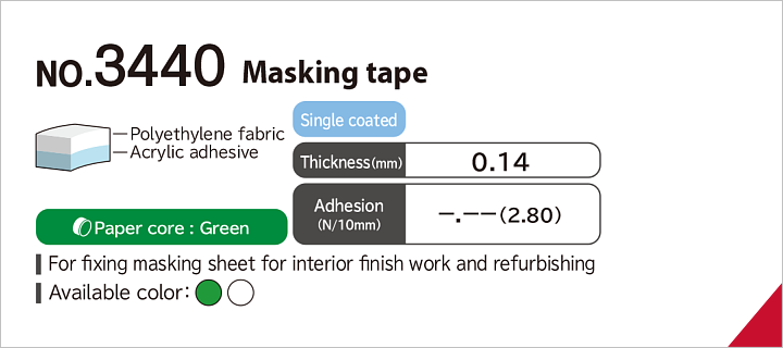 No.3440 Masking tape (Curing tape)