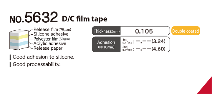 No.5632 Double coated film tape