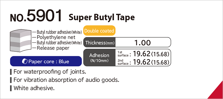 No.5901 Super butyl tape (Double sided)