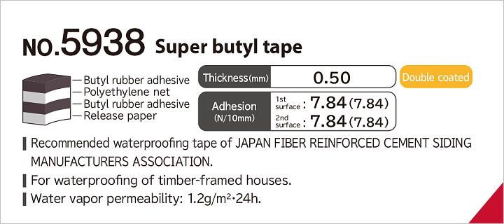 No.5938 Super butyl tape (Double sided)