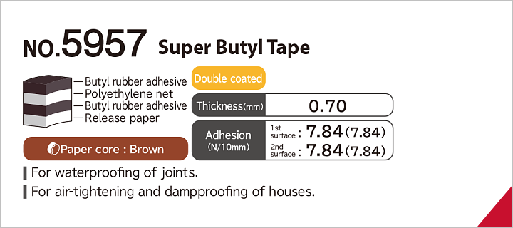 No.5957 Super butyl tape (Double sided)