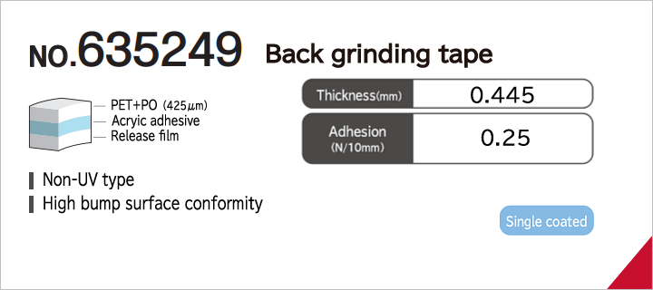 No.635249 Back grinding tape