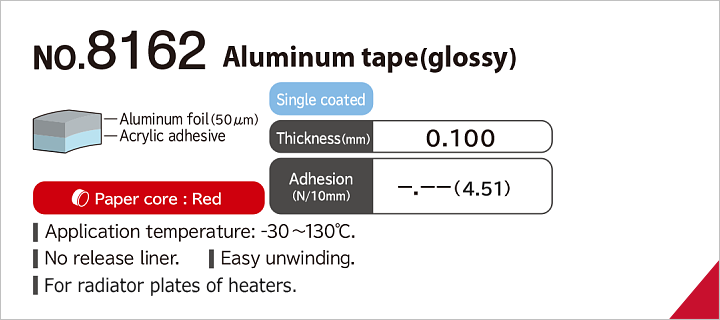 No.8162 Aluminum tape (glossy)
