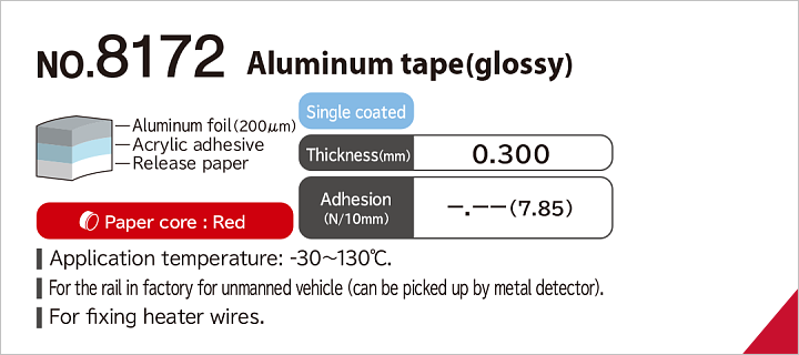 No.8172 Aluminum tape (glossy)