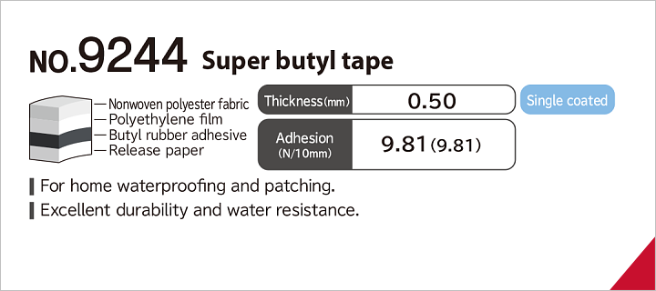 No.9244 Super butyl tape (Single faced)