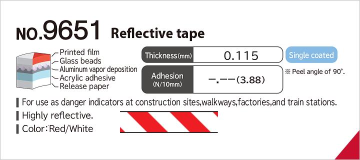 No.9651 Reflective tape