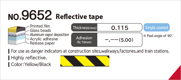 No.9652 Reflective tape