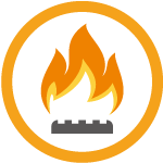 Burner (oxygen / hydrogen flame) icon