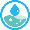 Hydrogen water icon